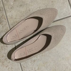 Pretty flats, worn once